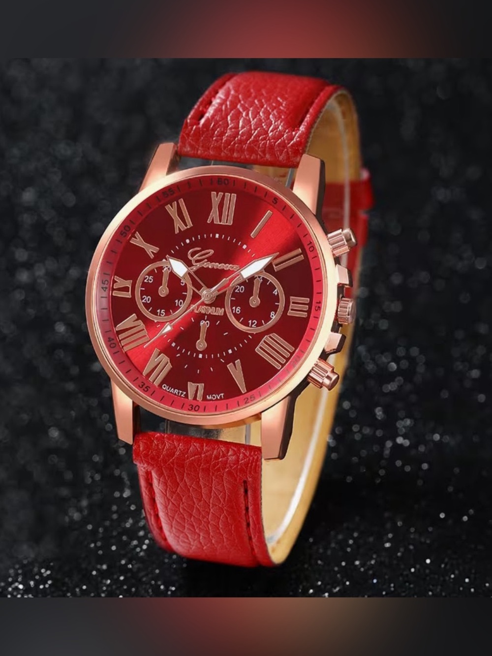 1-Rec and Rose Gold Women's Chronograph Wrist Watch